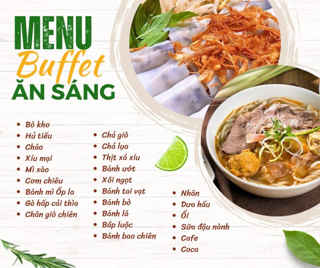 Buffet sáng Hodota Cam Bình